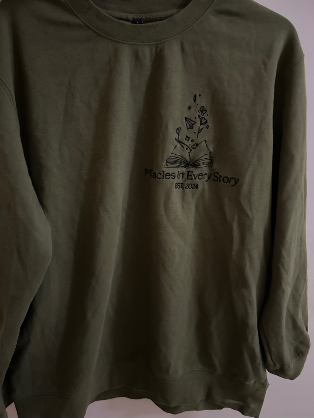 Olive Crewneck Sweater